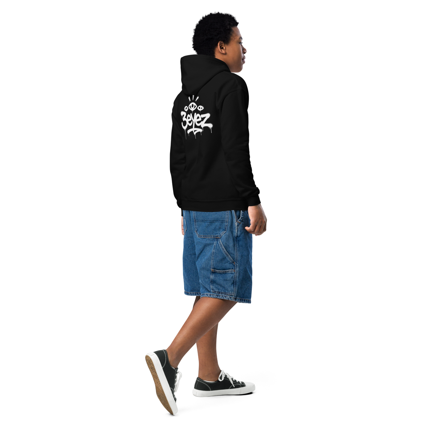 Black 2 sided hoodie