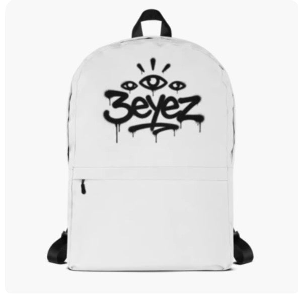 3eyez white backpack