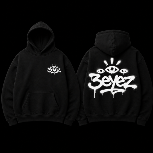 Black 2 sided hoodie