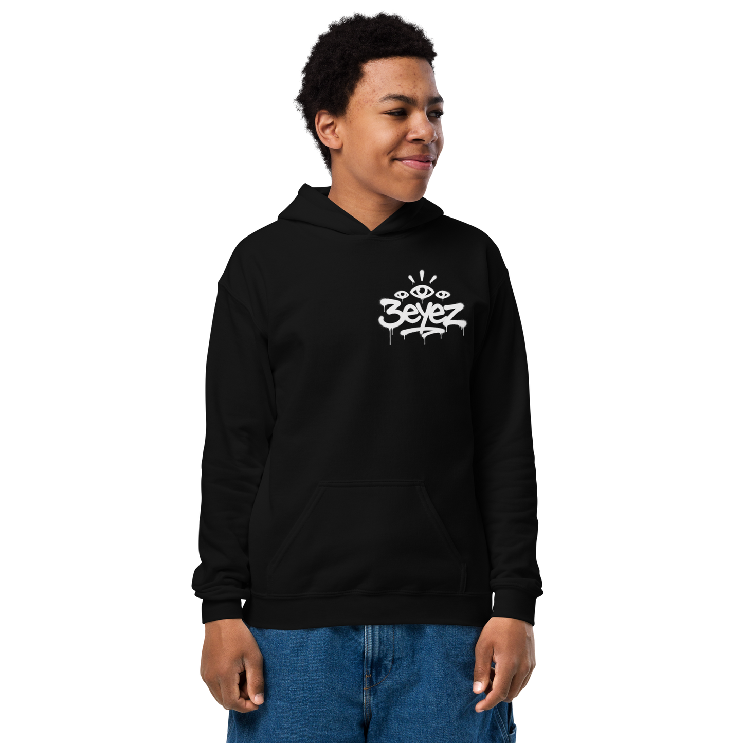 Black 2 sided hoodie
