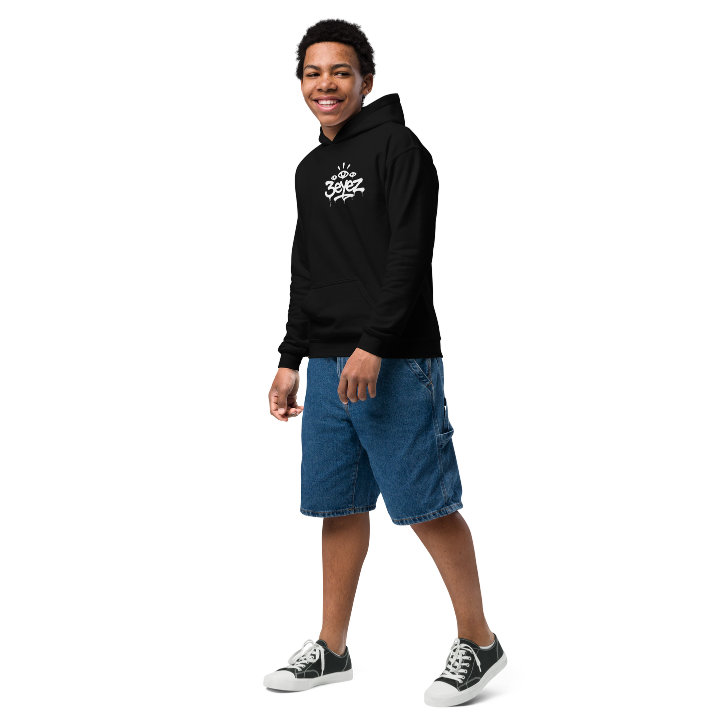 Black 2 sided hoodie